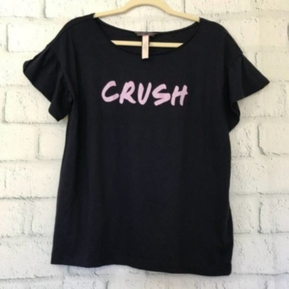 Victorias Secret M Blouse Graphic Shirt Top Pajama